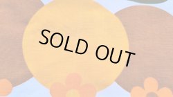 画像5: 北欧ビンテージ★大きな暖色系サークル＆花のファブリック