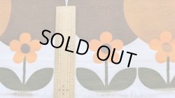 画像4: 北欧ビンテージ★大きな暖色系サークル＆花のファブリック