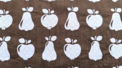 画像1: ドイツビンテージ★リンゴと洋梨のカフェマット