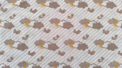 画像3: ドイツ70年代★ラヴリ〜な鳥＆雲（はぎれ）