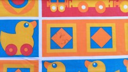 画像4: ドイツ70's★可愛いモチーフのファブリックパネル風はぎれ