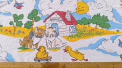 画像2: ネコの家＋鳥の追いかけっこ（ピローケース）