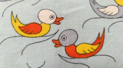 画像1: 70's とぼけた表情の鳥たち（ピローケース）