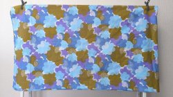 画像4: 70's●ふわふわ花雲と刺し子風（はぎれ）