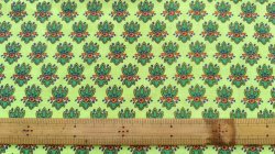 画像2: ドイツビンテージ◆お花？パターン柄はぎれ