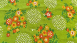 画像3: ドイツ70's★お花と水玉サークル♪（はぎれ）