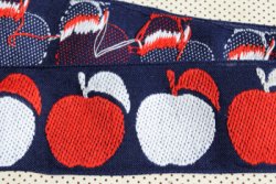 画像3: レトロな２色リンゴ（赤／白）