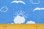 画像2: お空のファブリック２色セット (2)