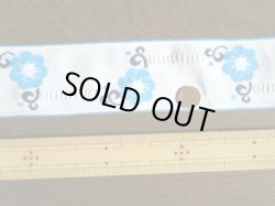 画像2: 【91ｃｍ】青いレトロな花チロル