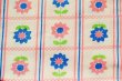 画像1: レトロ♪２色のお花（大きめはぎれ）