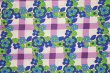 画像1: 花とチェック（寒色系）