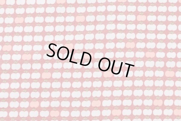 画像1: 小さな小さなリンゴ生地（くすんだワイン色）