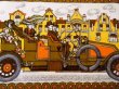 画像1: malimo特大キッチンクロス【クラシックカー】