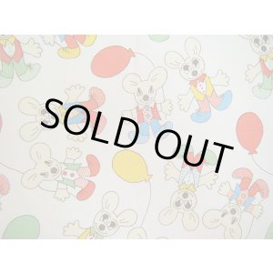 画像: お目目パッチリ★ネズミと風船（白系）はぎれ
