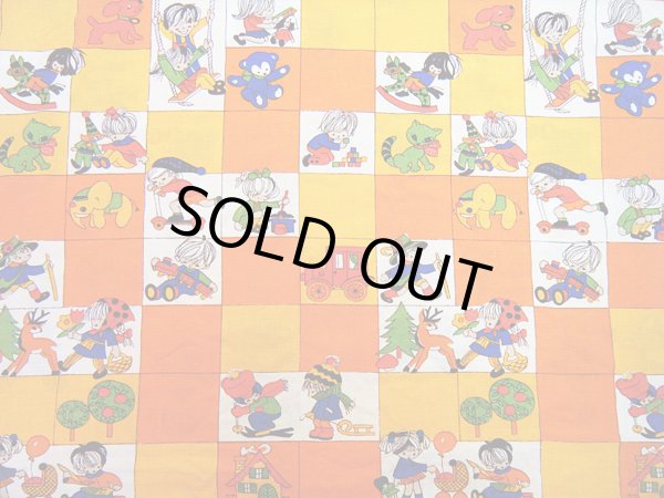 画像4: ドイツ70's★子供たちのお遊び♪ファブリック