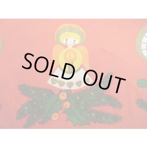 画像: 可愛いイラストのクリスマス・テーブルクロス