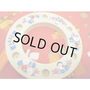 画像: 独ヴィンテージ★可愛い鳥と花のキャンドルスタンド