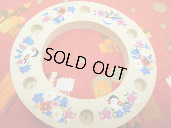 画像1: 独ヴィンテージ★可愛い鳥と花のキャンドルスタンド