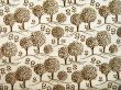 画像1: ドイツ70年代◆シンプル可愛い茶色の木（訳ありはぎれ）