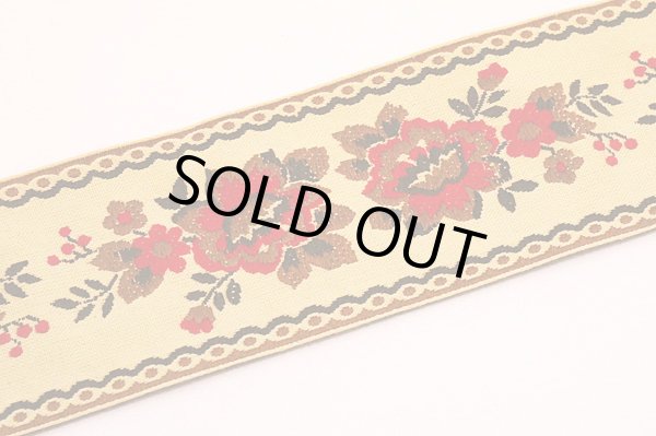 画像1: 【102ｃｍ】大きなお花のチロリアンテープ