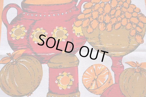 画像1: 【未使用・訳あり】malimoキッチン柄ディッシュクロス