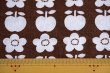 画像2: ドイツ70's★並んだリンゴとお花（ブラウン系）再入荷