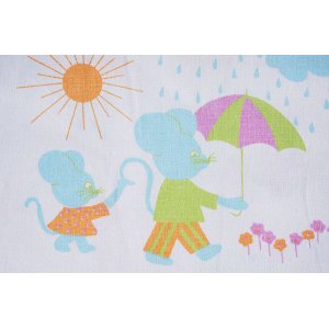 画像: 天気雨の日の、お散歩ネズミ（水色）再入荷