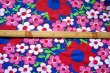 画像2: 70's★華やかなお花いっぱいのファブリック（はぎれ大）