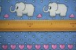 画像2: ゾウとハートがいっぱいの生地（特大ピローケース）