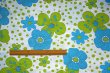 画像2: ドイツ70's★夏っぽい感じの、花と水玉（はぎれ）