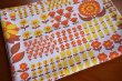 画像1: ビタミンカラーのお花畑ファブリック（はぎれ）
