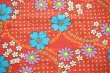 画像1: 70's★ドットと小さな輪と色んな花（はぎれ）