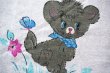 画像2: オシャレな猫とクマの生地（大きめカット）