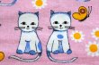 画像1: 旧東ドイツ時代【レトロ猫と蝶々】ファブリック