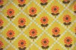 画像2: 70's★お花格子に、またお花。（大きめはぎれ）