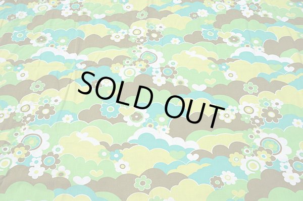 画像3: ドイツ70's★可愛いハートと花と雲（グリーン系）