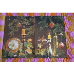 画像: クリスマスな雰囲気のポストカード２枚セット