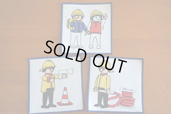 画像1: 【３枚組】70's★プレイモービルのアップリケ