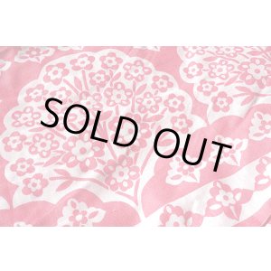 画像: 【特価】ピンク×白の、切り絵風お花柄ファブリック