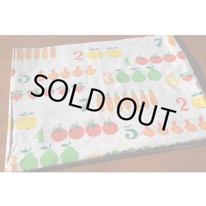 画像: 70's◆野菜＆フルーツと数字のピローケース