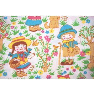 画像: DDR★森の子供と動物たち(はぎれ)