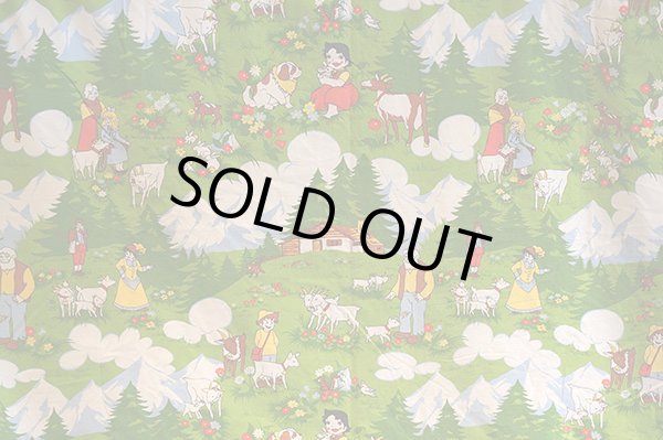 画像5: ドイツ70年代★アルプスの少女ハイジ生地A