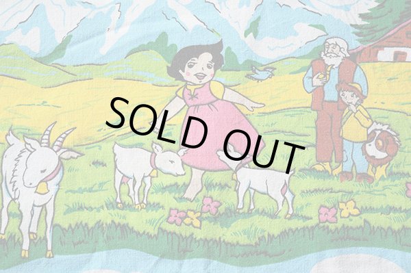 画像3: ドイツ70年代★アルプスの少女ハイジ生地B大きめはぎれ