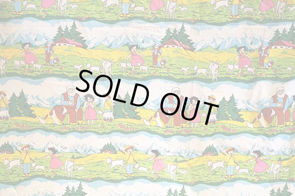 画像5: ドイツ70年代★アルプスの少女ハイジ生地B大きめはぎれ