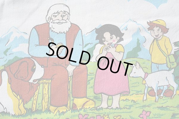 画像2: ドイツ70年代★アルプスの少女ハイジ生地B大きめはぎれ