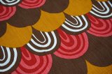 画像: ドイツ70年代◆暖色系のウロコ模様カーテン