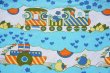 画像1: DDR★魚・船・トレインの可愛い子供柄はぎれ大