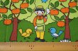 画像4: ドイツ70's◆農夫とカラフルな風景の生地