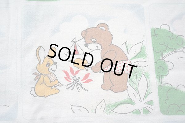 画像3: DDR★クマとウサギのバカンス♪ファブリック（大きめカット）