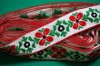 画像1: 【56ｃｍ】70's★連続する花模様のチロル（白）